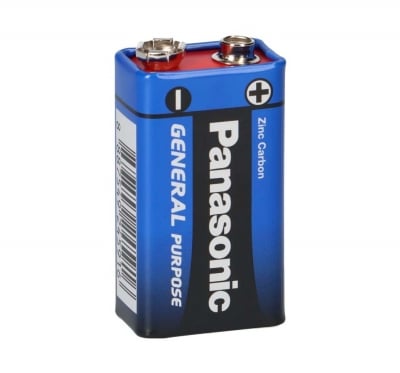 Батерия Panasonic General Purpose 9V 6F22