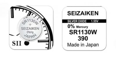 Батерия Seizaiken SEIKO AG10 390 SR1130SW, сребърна