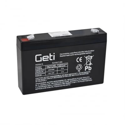 Акумулаторна батерия Geti 6V 7Ah, AGM гелова