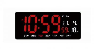 Цифров часовник с термометър LED TL3604