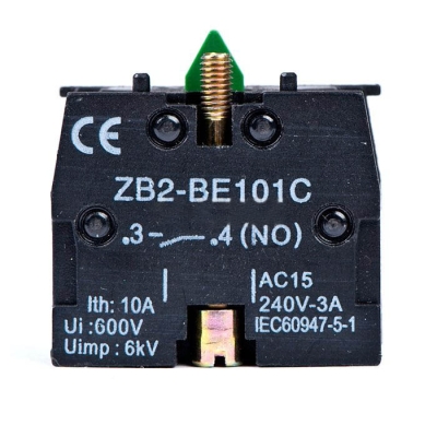 ПОМОЩЕН ДОПЪЛНИТЕЛЕН КОНТАКТ 1NO LAY5-BE101 10A/400VAC SPST-NO