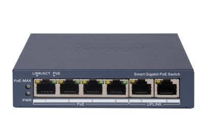 СУИЧ С ВГРАДЕНО POE ЗАХРАНВАНЕ 6 ПОРТА DS-3E1506P-EI