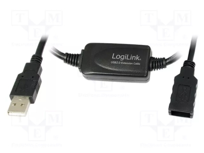 КАБЕЛ 143/15 USB 2.0 УДЪЛЖИТЕЛ 15 МЕТРА АКТИВЕН С УСИЛВАТЕЛ