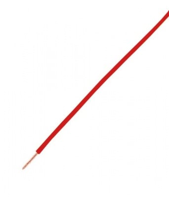 Кабел ПВА2 1X0.50мм червен; H05V-K