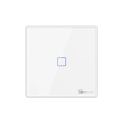 Безжичен единичен ключ за осветление 433MHz Sonoff T2EU1C-RF, бял