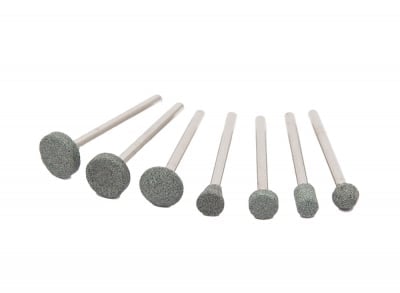 Комплект за шлайфане със силиконови камъни от 7 части за дрелка