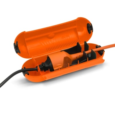 Кутия муфа за удължаване наставяне на кабели оранжева