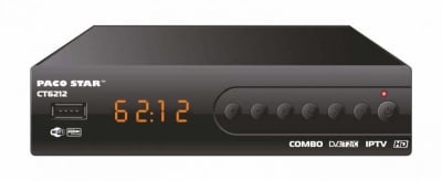HD приемник за кабелна, ефирна и IP телевизия- CT6212 комбо