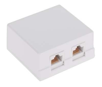 РОЗЕТКА LAN RJ45 CAT 6 ДВОЙНА
