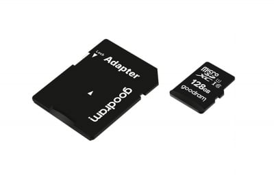 Карта памет Goodram microSD 128GB Class10 с адаптор