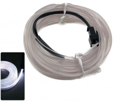 LED лента, амбиентно осветление за интериор на автомобил или мебели, бяла, 5VDC, 5 метра