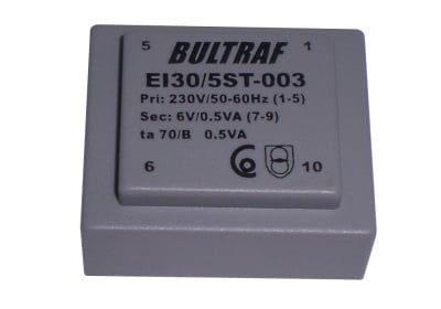 Трансформатор 6V 0.5V/A BULTRAF