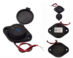 Модул зарядно кола 12V/24V 18W USB-A+USB-C с бързо зареждане QC+PD, за вграждане