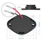 Модул зарядно кола 12V/24V 18W USB-A+USB-C с бързо зареждане QC+PD, за вграждане