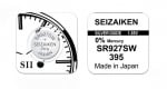 Батерия Seizaiken SEIKO AG7 395 SR927, сребърна