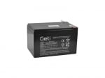 Акумулаторна батерия Geti 12V 14Ah, AGM тягова