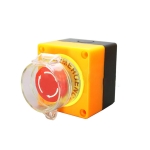 Ключ 2 позиции on-off авариен стоп бутон червен 10А с кутия и капак