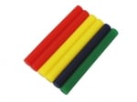 Силиконови пръчки ф 11мм/100мм, цветни комплект 6 броя