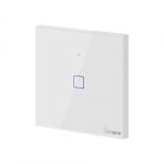 Единичен ключ за осветление Smart WiFi Sonoff T0 EU TX, димиране, бял